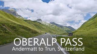 Oberalp Pass Scenic Drive 4K | Andermatt to Trun, Switzerland