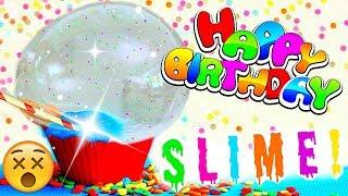 DIY GEBURTSTAGS PUSTE SCHLEIM I DIY BIRTHDAY CAKE SLIME BALLOON Anleitung deutsch I PatDIY