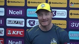 Martin Guptill । Post match interview । NPL । Biratnagar Kings vs Janakpur Bolts