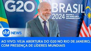 AO VIVO: veja abertura do G20 no Rio de Janeiro, com presença de líderes mundiais