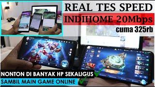 Real Tes Kecepatan Indihome 20Mbps