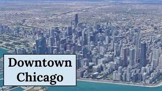 ️ GEOGRAPHY OF DOWNTOWN CHICAGO in 1 minute ️