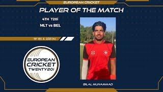 Man of match Bilal Muhammad for Malta