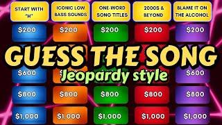 Jeopardy Music Quiz – 5 Fun Categories!  Can You Get a Perfect Score?