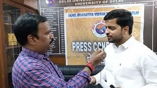 DU Update:Outgoing DUSU President Tushar Dedha On Students Pass In Delhi Metro and Mid Entry ll PC