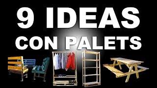 9 ideas con palets de madera