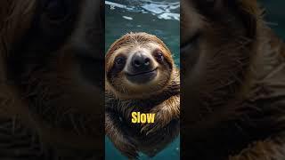 Sloths can hold their breath longer than dolphins, #short #trivia #animals #sloth #dolphin