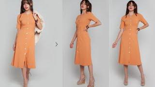 Zink London Rust Midi Dress