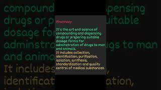 what is pharmacy? pharmacy definition||meaning of pharmacy||#pharmacy #shorts #viral #pharmacist