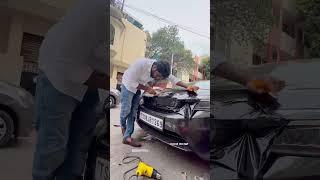 Honda city Crome wrapped with glossy black | Hyderabad best car wrapping | shakur revamp| 9640982080