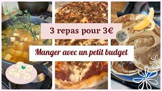 1€ par repas | Recettes pour Petit Budget ou Fin de mois Difficile