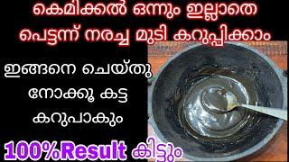 Home made Natural Hair Dye |നരച്ച മുടി കറുപ്പിക്കാൻ ഇങ്ങനെ ചെയ്തു നോക്കൂ 100% Result