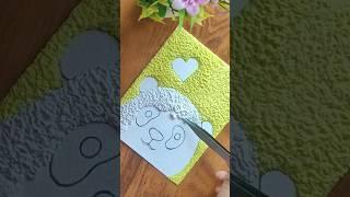 easy painting with tissue paper / tissue paper art #shorts