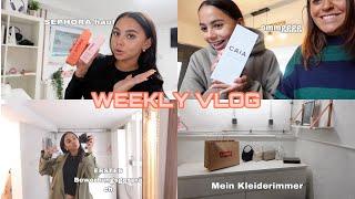 WEEKLY VLOG: mein erstes Bewerbungsgespräch, neues kleiderzimmer & sephora haul