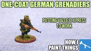 No More Mixing: German Grenadiers with Vallejo Xpress [How I Paint Things]