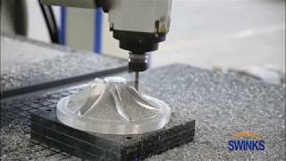 Swinks 5 Axis Twin&Single Moving Tables CNC Router Milling Application