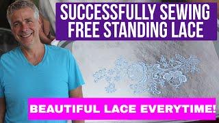 Free Standing Lace Machine Embroidery Design Tutorial