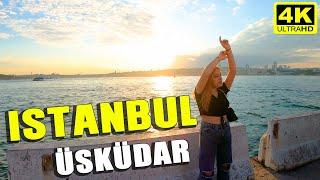 ISTANBUL WALK TOUR   ÜSKÜDAR  MAIDEN'S TOWER | 4K  UHD | TURKEY 2021