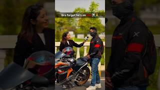 reporter reaction on rider  #automobile #reporter #reaction #attitude #motovlog #rider #shorts