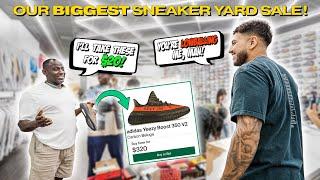 HE OFFERED $20 FOR YEEZYS?! | OUR BIGGEST SNEAKER SALE!!