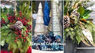 Beautiful Christmas Decorating Ideas  Elegant Natural Planter Pot Ideas