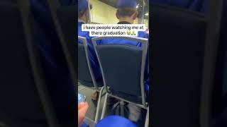 Watching Alex Kondor at graduation ‍
