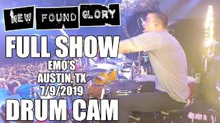 New Found Glory - FULL SHOW (Drum Cam) - Cyrus Bolooki - Emo's - Austin, TX - 7-9-2019