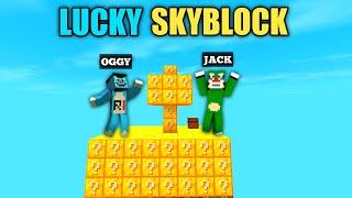 Minecraft | Lucky Skyblock | With Oggy And Jack | Minecraft Pe | In Hindi | Rock Indian Gamer |