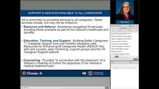 Comprehensive assistance for family caregivers of Veterans