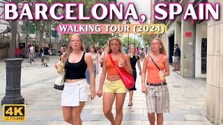 Barcelona 4k Walking Tour  Historic City of Spain [With Captions]