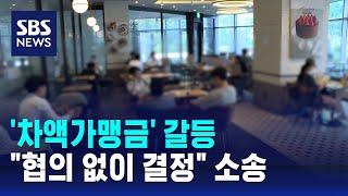 '차액가맹금' 갈등…"협의 없이 결정" 소송 거는 사장님들 / SBS