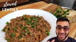 Stewed Lentils || Quarantine Collaboration with @Whats In De Pot  #stayhome - Episode 226