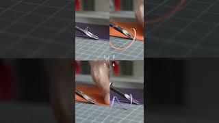 Satisfying Leather Crafting - Edge Bevelling #leathercraft #leathercardholder #tools #satisfying