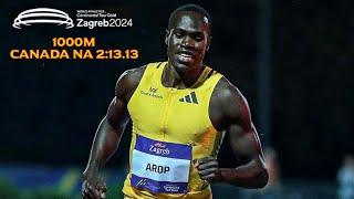 Men's 1000M | Zagreb Meeting 2024 | " World Record Attempt " #MarcoAROP  BenFieldTrackandField