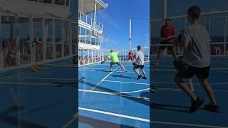 Cruise ship pickleball is HOT!  #pickleball #royalcaribbean #cruiselife