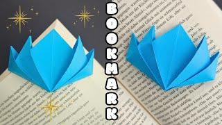 EASY Paper FLOWER BOOKMARK ️ How to fold origami bookmarks
