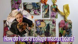 How do I use a collage masterboard? (Bundle listed in my etsy)