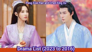 Peng Xiao Ran and Chen Xing Xu | Drama List (2023 to 2016)