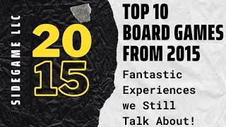 Top 10 Board Games from 2015: SideGame LLC