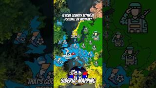 is your country better at soccer or military #mapping #geographythroughmaps #geography #europe #map