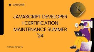 JavaScript Developer I Certification Maintenance Summer '24 | Challenge 1 to 3