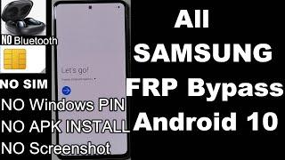 SAMSUNG All Android 10 FRP Bypass New Security NO SIM/NO APK/NO Bluetooth/November 2020 All FRP Tool