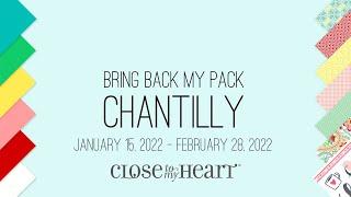 Bright and Happy paper collection: Bring Back My Pack - Chantilly!