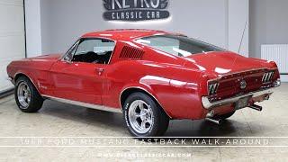 1968 Ford Mustang Fastback 289 V8 Auto For Sale - Walk-around | Fully Restored Candy Apple Red