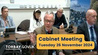 Torbay Council Cabinet Meeting 26 November 2024