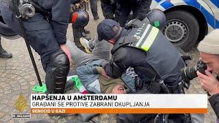 Al Jazeera na licu mjesta: Nizozemska policija hapsi propalestinske demonstrante