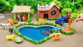 Top the most creative diy miniature Farm Diorama - Farm House for Cow, Horse, Pig - Barn Animals