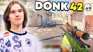 DONK SAVED THE MATCH WITH ACE CLUTCH!! - DONK PLAYS FACEIT AND GETS 42 KILLS | CS2