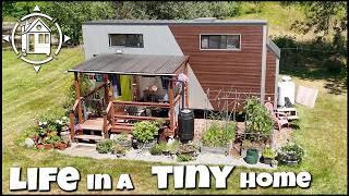 Her dream tiny home w/ large garden is pure happiness & affordable!