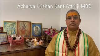 Acharya Krishan Kant Attri ji MBE The Hindu Chaplain British Armed Forces